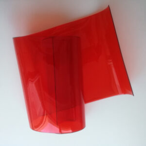 Pas pcv standard 3 x 300 mm kolor czerwony przezroczysty